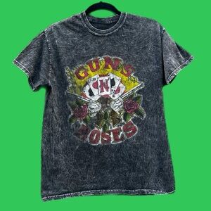 Guns N' Roses Graphic short sleeve T-Shirt-grey acid wash 38” bust